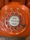 Vintage Orange Stromberg Carlson Rotary Dial Phone Landline Telephone Working
