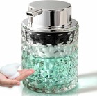 Foaming Hand Soap Dispenser  Refillable Clear Glass Pump Bottles For Liquid O   