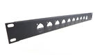 1u Procraft Cable Management Rack Panel W tie-down Shelf Punched For 10 Xlr s 