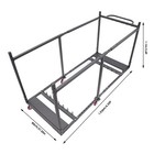 Folding Table Rack Dolly Cart W  Casters Max 8 Round Table 12 Folding Table