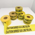 Caution Buried Gas Line Below High Visibility Flagging Tape 5 Partial Rolls