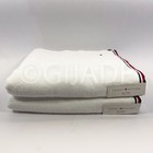 2pc Tommy Hilfiger  100  Cotton Quick Dry  Bath Towels White New