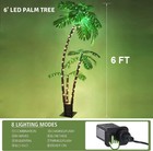 Artificial Palm Tree 6ft Outdoor W 8 Modes For Christmas Decor Home Patio Party