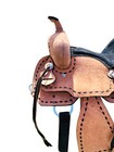Youth Kids Barrel Horse Roughout Leather Saddle Suede Seat 8  10  12  13  14 