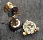 Vintage Nautical Gift Set Maritime Ship Telegraph Speed   Sundial Compass -combo