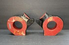 Antique Wood Industrial Mold 2 Piece Set - Foundry Mold Steampunk - Art