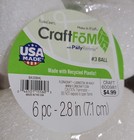 Styrofoam Craft Balls 48 Size 2 8    36 Size 1 8  Diy Nwt