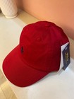 Polo Ralph Lauren Mens Baseball Hat Cap Red And Black Pony
