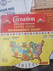 Vintage Dairy Ephemera Lot 12 Pieces Labels  Stationery Salem Or Carnation 