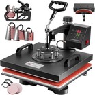 15 x15  8 In1 T-shirt Heat Press Machine Digital Transfer Sublimation Swing Away