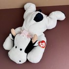 Ty Moo Cow 1994 Pillow Pals 14  Plush 3004 Lying Down Ear Hang Tag