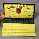 Vintage Defender Steel Sewing Pins 120 Count Folder Not Needle Book