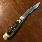 Vintage 80s 90s Coast Seki Japan Stainless Steel Trapper Folding Pocket Knife