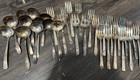 Vintage Silverplate Lot 21 Serving Forks   11 Serving Ladles 32 Pieces Total