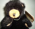 Vintage Russ Blacky Bear Black  Stuffed Soft Plush Animal Toy 6x4 In