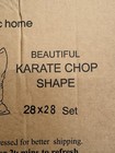 Basic Home Down Filled Euro Pillow Inserts  Karate Chopped Style 