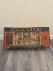 Vintage 1950 s Louis Marx Toy Litho Pretty Maid Play Kitchen Set   Accessories