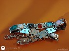 Silver Multi- Color Stoned Vintage Style Belt 36 Inches
