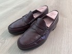 Vintage Gh Bass Weejuns Penny Loafers Burgundy Leather Made In Usa Size 9
