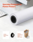Vevor Wide Format Paper Plotter Paper 8 Rolls 24 In X 150 Ft Cad Bond Rolls