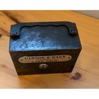 Antique Carson   Ealy Bankers Caro Michigan Metal Bank Box W f  Burns 1895 J8206
