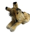 Vintage 17  Steiff Germany Laying Collie Mohair Plush Stuffed Dog Ear Button