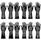 Henna Tattoo Stencil Kit 12 Sheets Stickers For Henna Tattoo Hand Forearm Glitte