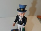 Vintage Style Uncle Sam Mechanical Coin Bank-  Cast Iron Toy Bank- 4th Of July