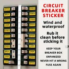 129 Durable  Weatherproof Circuit Breaker Labels  Easy-to-read Box Stickers For