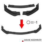 For Infiniti Q50 Base 14-17 Premium Glossy Blk Front Bumper Lip Spoiler Spiltter