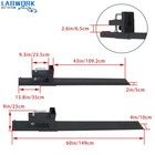 60  Clamp On Bucket Loader Attachment Skid Steer Tractor 4000lbs Pallet Forks