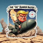 Trump Sticker Iran Bombing  the Original Og Bunker Buster  Window Decal Trump