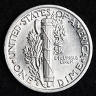 1940-s Mercury Silver Dime Au Free Shipping 