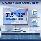 32 Inch Magnetic Privacy Screen Filter Anti Glare Blue Light Blocking Monitor