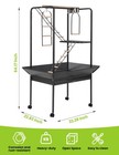 Pet Products Parrot Playstand With Wheels  Bird Cage Stand Activity Play Cent   