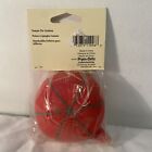 Vtg Nip Scovill Dritz Tomato Red Pin Cushion W strawberry Sewing Needle Holder