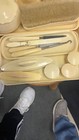 19 Pc  Vintage Vanity Set - Celluloid Bakelite