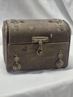 Antique Victorian Double Perfume Scent Bottle Travel Casket Glass Stoppers   