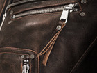 Cowhide Leather Biker Jacket   Vintage Cafe Racer Bomber   Handmade Brando Style