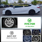 16 Inch Wheel Skins  For 2025 Toyota Camry Hybrid  4-pack Wheel Covers  Balck