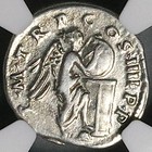 101 Ngc Vf Trajan Denarius Roman Empire Victory Inscribing Shield  26041901c 
