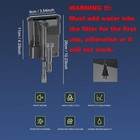 1 5 Gallon Fish Tank Starter Kits Nano Glass Aquarium With Filter Led Light Fo