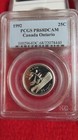 Ngc 1992 Canada 25c Ontario Pcgs Pr 69 Ultra Cameo 25 Cents