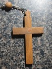 Vintage Jesus Virgin Mary Broken Large Rosary