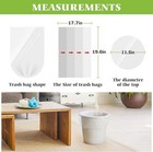 4 Gallon Trash Bags  200 Count  Clear  Bathroom kitchen Bin Liners
