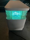 Vintage Neon Glass Buffet Cabinet White Sideboard  50 X 28 X 19