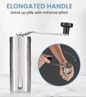 Pill Grinder Stainless Steel Pill   Tablet Crusher   Mill - Compact - Travel