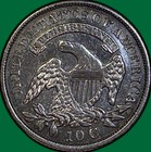 1830 Medium 10c Capped Bust Dime Almost Uncirculated Au Coin  35964