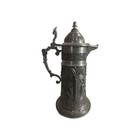 German Pewter Stein Handwerks Siegel Deutscher Zinn Giesser Breweriana Lidded