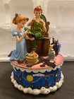Rare Disney Peter Pan And Wendy Sewing His Shadow Musical Figurine  you Can Fly 